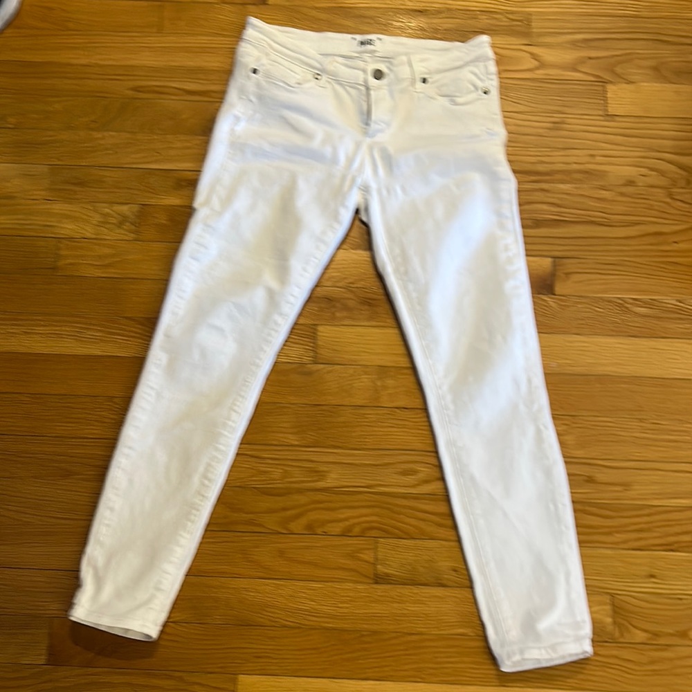 Paige white skinny jeans, size 29 EUC